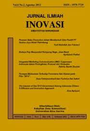 Cover Jurnal Ilmiah Inovasi :  Kreativitas Komunikasi / Leon Andretti Abdillah