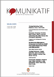 Cover Komunikatif :  Jurnal Ilmiah Komunikasi / Universitas Katolik Widya Mandala