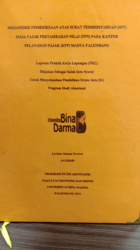 Cover ANALISIS DAN PROSEDUR PENERIMAAN KAS PADA PDAM PT ADHYA TIRTA SRIWIJAYA (ATS) PALEMBANG / VULVA ARIESKA