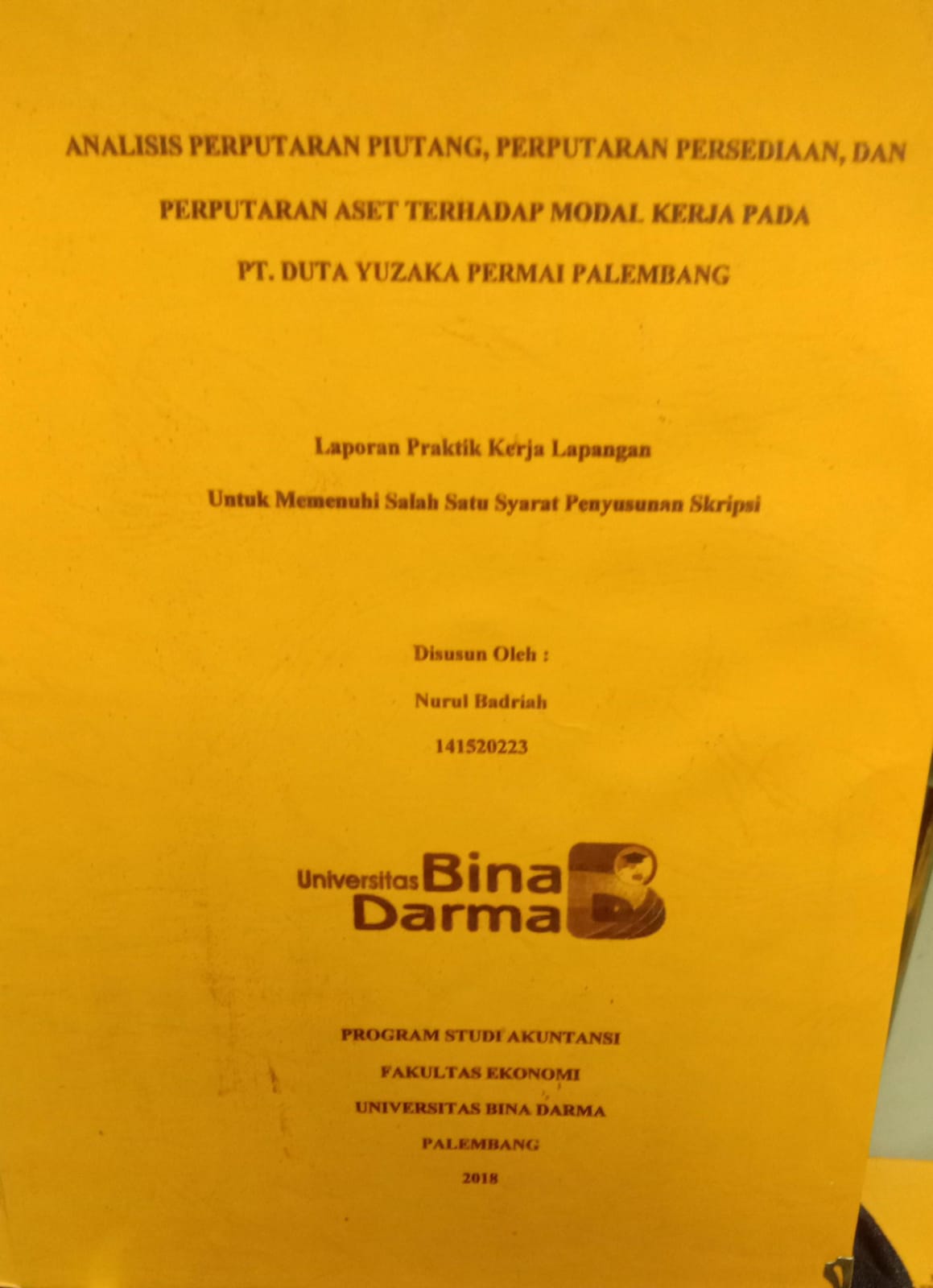 Cover EFEKTIVITAS PENERAPAN MODEL ABSENSI FINGERRPINT DALAM  MENINGKATKAN DISIPLIN KERJA APARATUR SIPIL NEGARA PADA BADAN KESATUAN BANGSA DAN POLITIK KABUPATEN BANYUASIN / NURUL SABILLA SEPTIANINGRUM