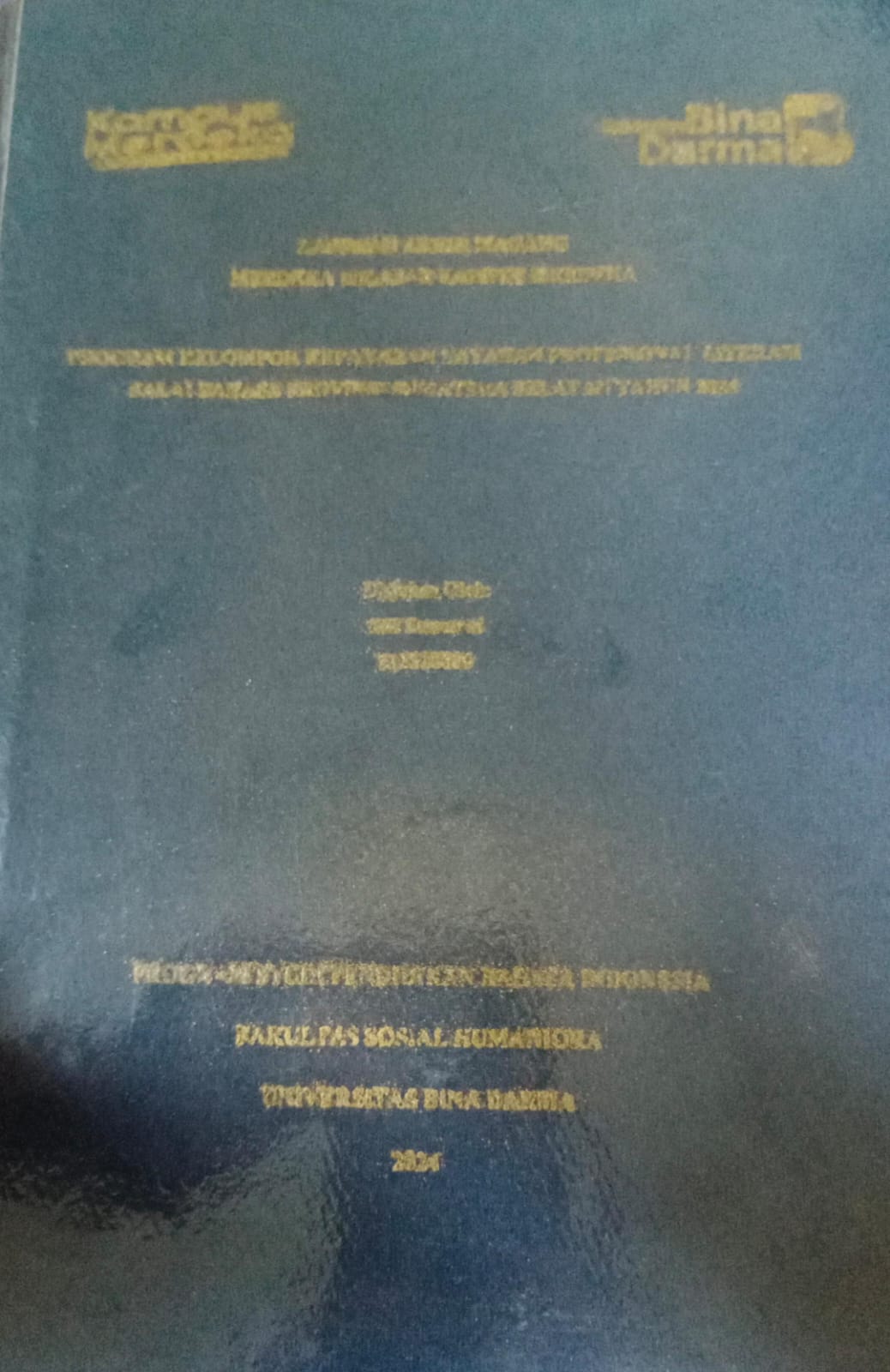 Cover PROGRAM KELOMPOK KEPAKARAN LAYANAN PROFESIONAL LITERASI BALAI BAHASA PROVINSI SUMATERA SELATAN TAHUN 2024 / Situ Sumarni (211320006)
