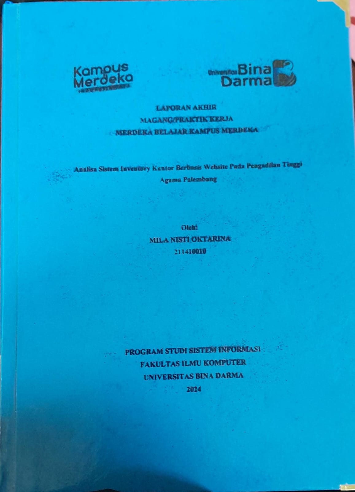 Cover ANALISIS CARA KERJA DAN LEVEL SWITCH IHLA RU III PLAJU / Andito Ramadhani 201720040