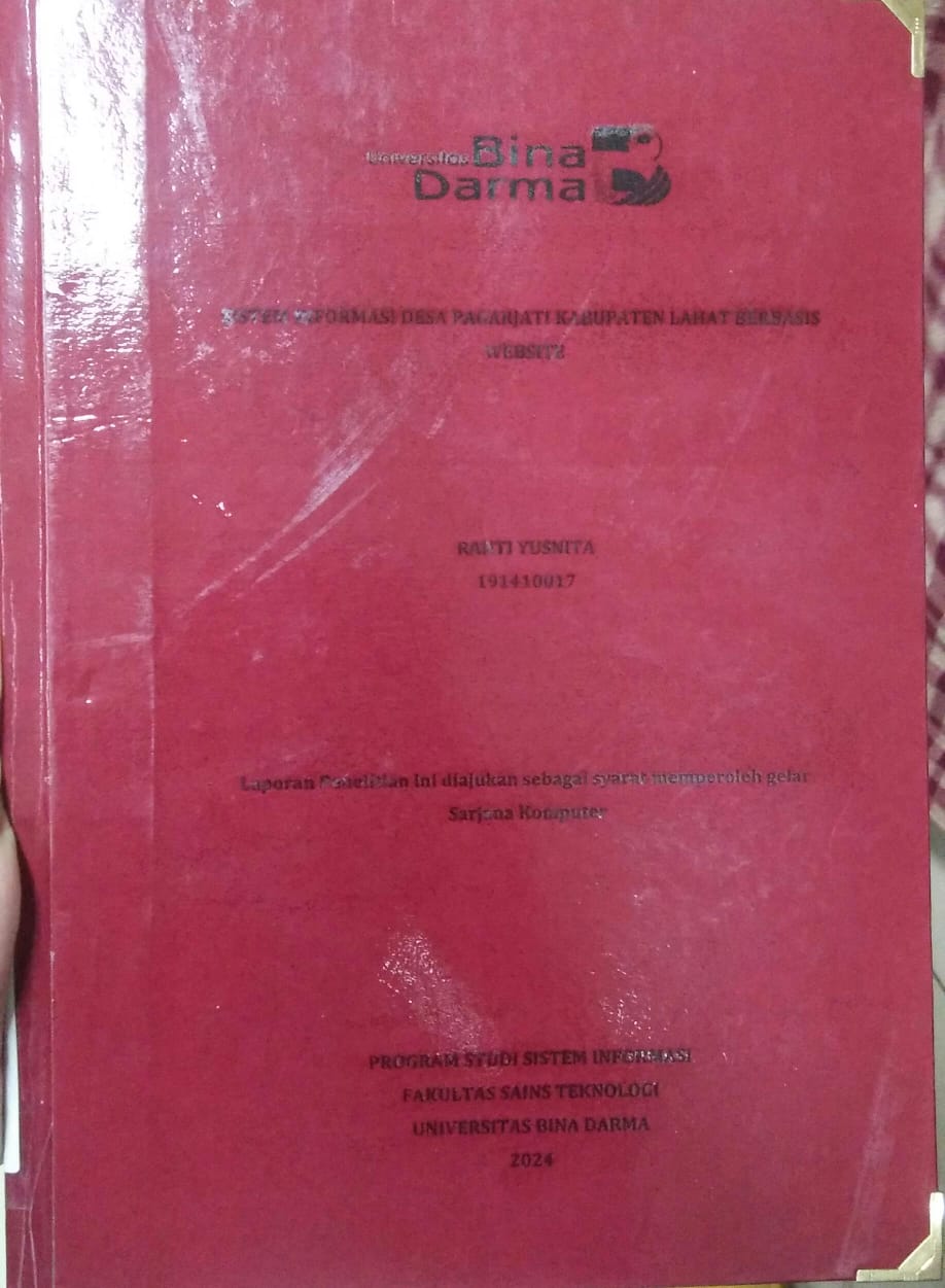 Cover SISTEM INFORMASI PERSEDIAAN BARANG BERBASIS WEB PADA TOKO SUMBER KREASI DEKOR / Levionardi